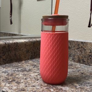 Ello Glass Water Bottle w/ Straw